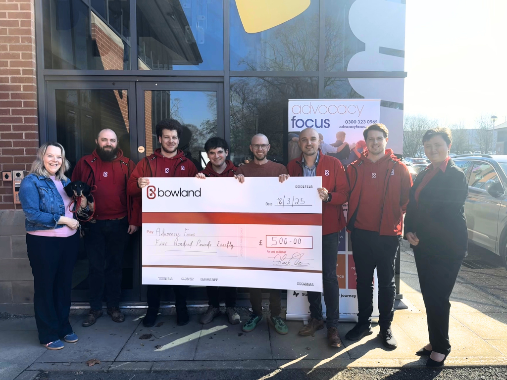 Bowland IT Supports Advocacy Focus with £500 Donation and Ongoing Community Partnership